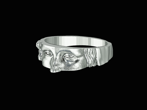 Monolisa head silver ready to print model 3D Принт Модель