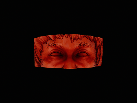 Bruce lee head silver ring ready to print model Model Cetak 3D