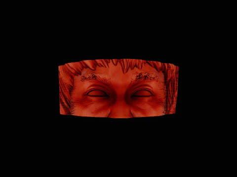 ブルース・リーヘッドシルバーリングの印刷準備完了モデル 3Dプリントモデル