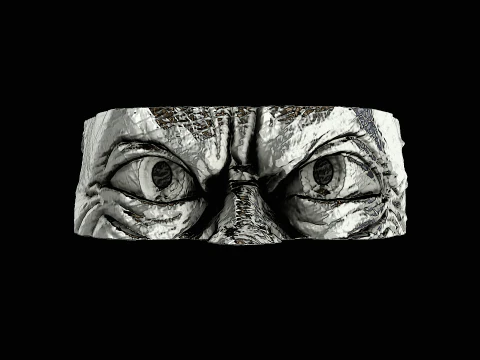 골룸 헤드 실버 링 인쇄 준비 완료 모델 3D 프린트 모델