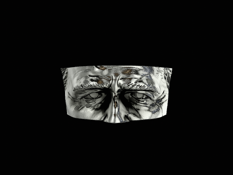The godfather head silver ring ready to print model 3D Druckmodell