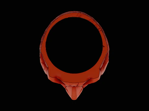 Batman head silver ring ready to print model 3D Print Model