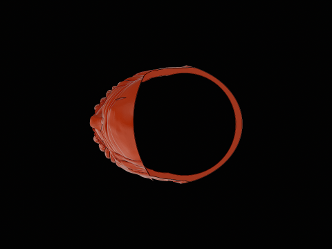Thanos head silver ring ready to print model 3D Принт Модель
