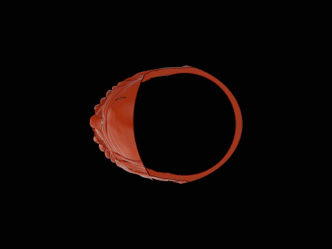Thanos head silver ring ready to print model 3D Print Model