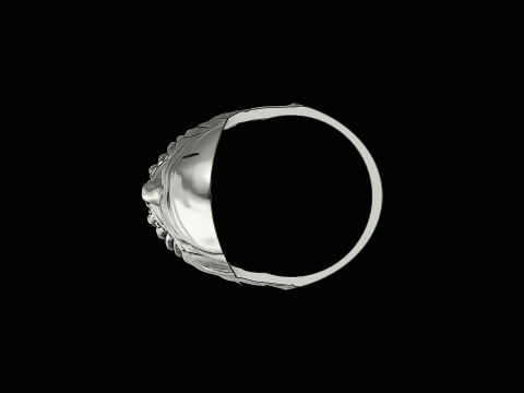 Thanos head silver ring ready to print model 3D Принт Модель