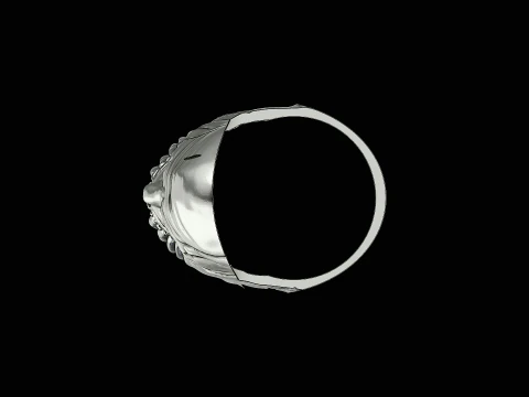 Thanos head silver ring ready to print model 3D Print Model