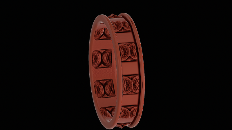Shark back silver ring ready to print model 3D 프린트 모델 .c4d .max .obj .3ds .fbx .stl .blend 
