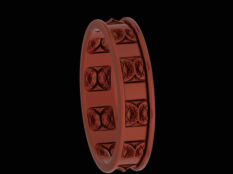 Shark back silver ring ready to print model 3D 프린트 모델