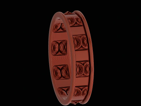 シャークバックシルバーリング、すぐにプリントできるモデル 3Dプリントモデル