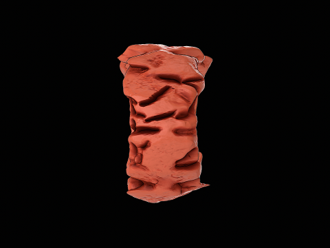 Cracked stone ring ready to print model 3D 打印模型