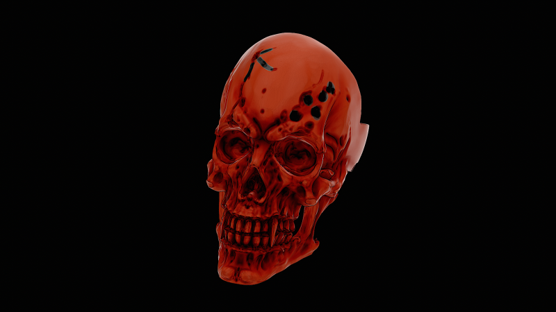 Vampire skull head silver ring ready to print model Modelo de Impressão 3D .c4d .max .obj .3ds .fbx .stl .blend 
