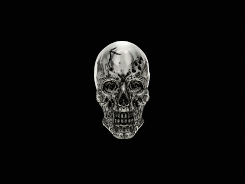 Vampire skull head silver ring ready to print model Modelo de Impressão 3D