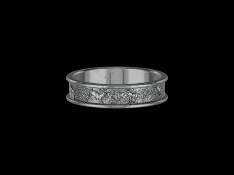 Deer silver ring ready to print model Model Cetak 3D