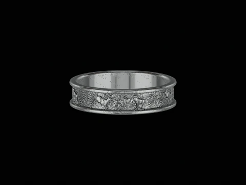 Deer silver ring ready to print model 3D Print Model