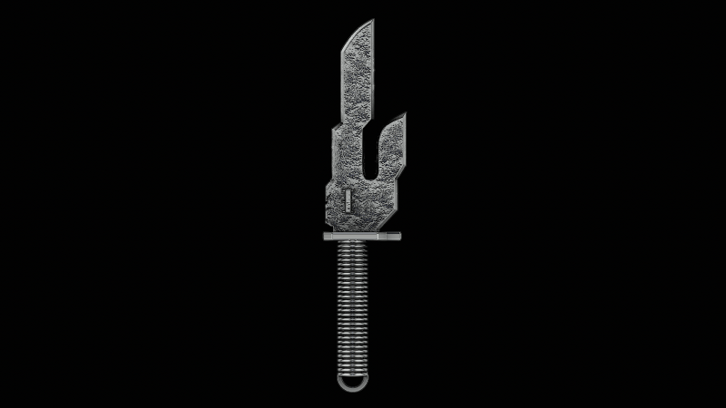 Blade of sword silver pendant ready to print model Modelo de impresión 3D .c4d .max .obj .3ds .fbx .stl .blend 