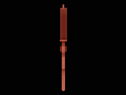 Blade of sword silver pendant ready to print model Modelo de impresión 3D