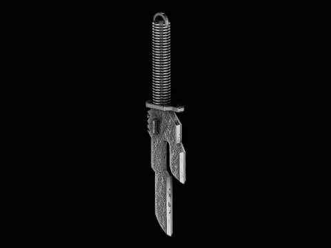 Blade of sword silver pendant ready to print model Modelo de impresión 3D