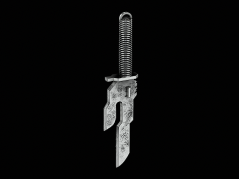 Blade of sword silver pendant ready to print model Modelo de impresión 3D
