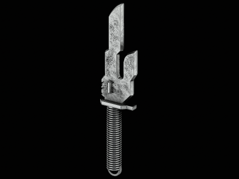Blade of sword silver pendant ready to print model Modelo de impresión 3D