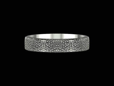 Snake textured silver ring ready to print model 3Dプリントモデル