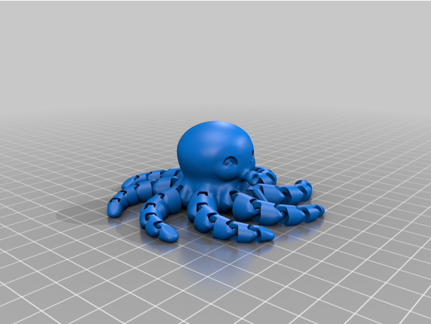 Octopus 3D प्रिंट मॉडल .c4d .max .obj .3ds .fbx .stl .blend 