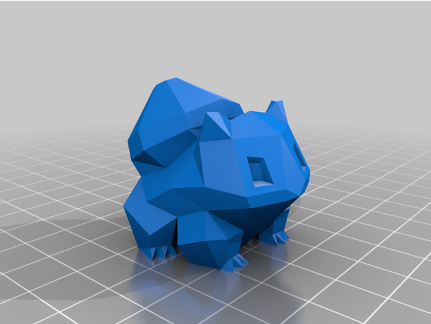 Bulbasaur 3Dプリントモデル .c4d .max .obj .3ds .fbx .stl .blend 