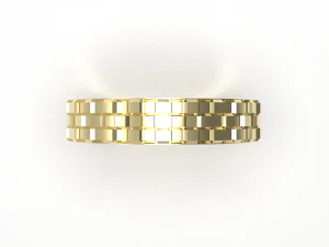 Simple gold coupling 005 3D Model