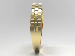 Simple gold coupling 005 3D Model