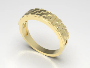 Simple gold coupling 005 3D Model