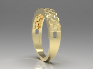 Simple gold coupling 005 3D मॉडल