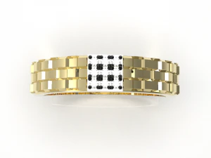 Simple gold coupling 005 3D Model