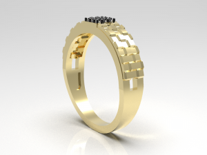 Simple gold coupling 005 3D मॉडल