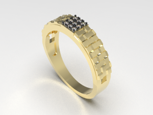 Simple gold coupling 005 3D मॉडल