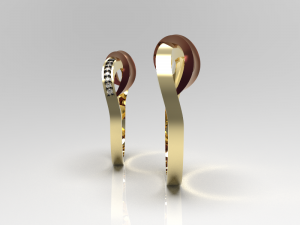 Simple gold coupling 007 3Dモデル