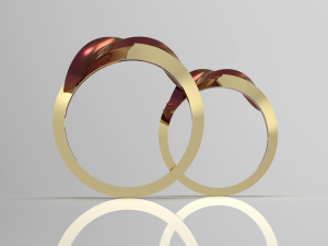 Simple gold coupling 007 3Dモデル