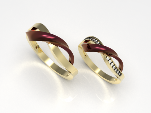 Simple gold coupling 007 3Dモデル