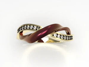 Simple gold coupling 007 3D Model
