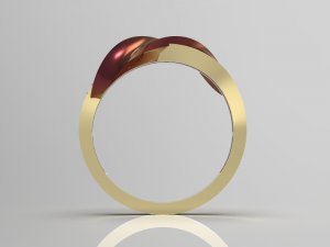Simple gold coupling 007 3Dモデル