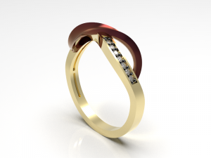 Simple gold coupling 007 3Dモデル