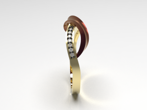 Simple gold coupling 007 3Dモデル