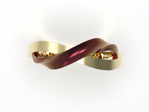 Simple gold coupling 007 3Dモデル
