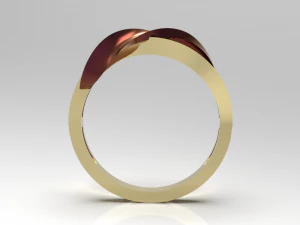 Simple gold coupling 007 3D Model