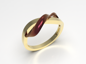 Simple gold coupling 007 3Dモデル