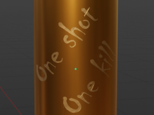 Cartridge One Shot One Kill 3Dモデル
