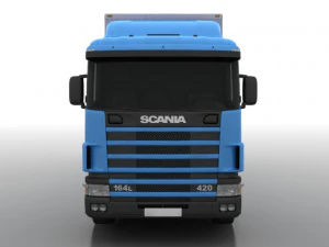Truck with trailer 3D Model