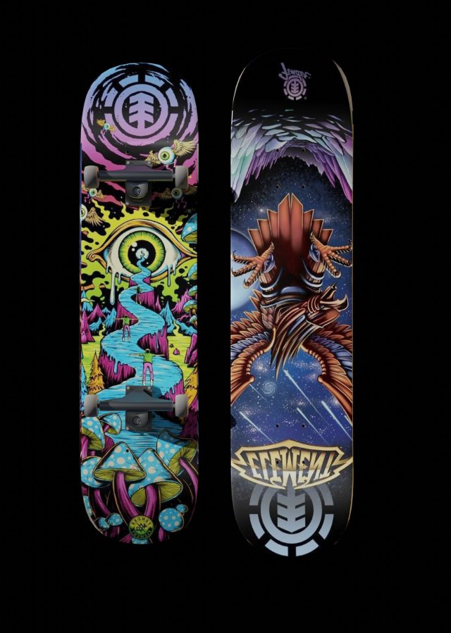 Skateboard 3D मॉडल .c4d .max .obj .3ds .fbx .stl .blend 