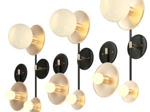 Double wall brass sconse 3D Model