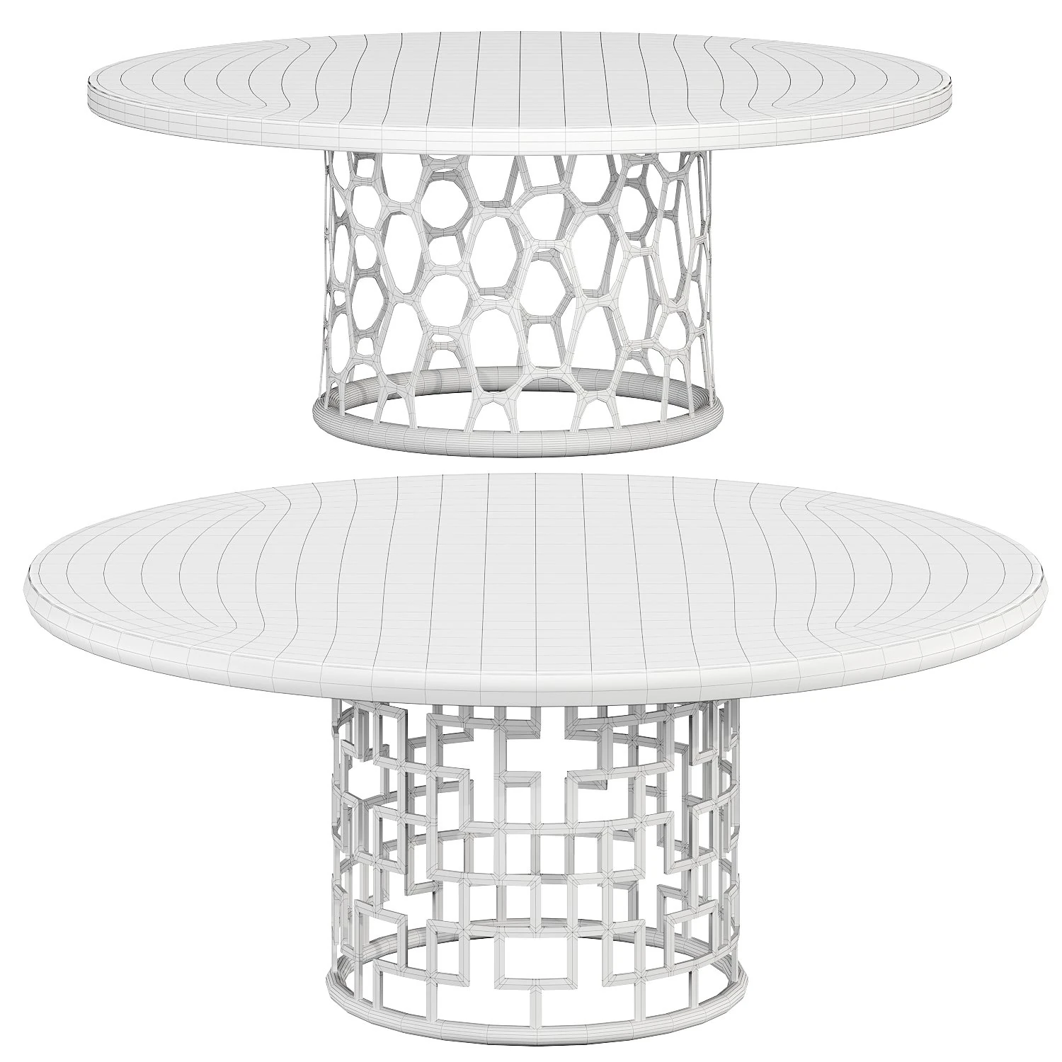 Dining table 3D Model .c4d .max .obj .3ds .fbx .stl .blend 