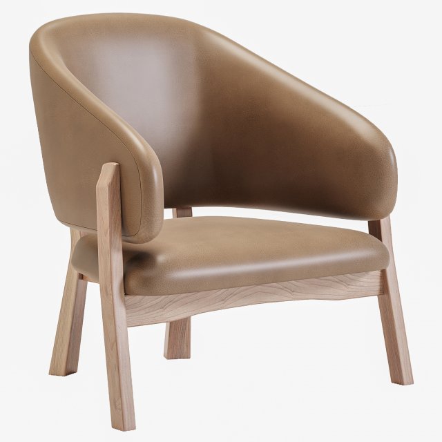 Armchair Chablis 3D Модель .c4d .max .obj .3ds .fbx .stl .blend 