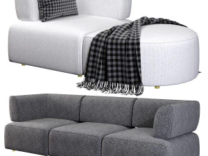 Diane Modular Sectional 3D Model